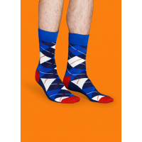Мужские цветные носки ромбы 1