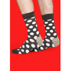 Мужские цветные носки горошек 6