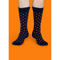 Мужские цветные носки горошек 15