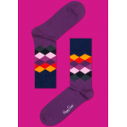 Мужские цветные носки ромбы 8