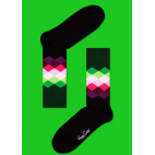 Мужские цветные носки ромбы 11