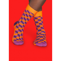 Мужские цветные носки кубы 1