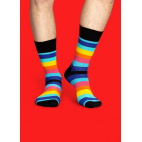 Мужские цветные носки в полоску 13