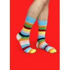 Мужские цветные носки в полоску 17